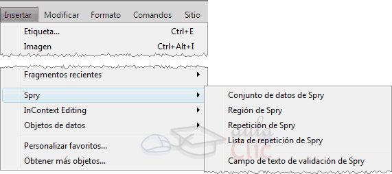 Insertar >> Spry