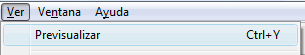 Menú Ver → Previsualizar