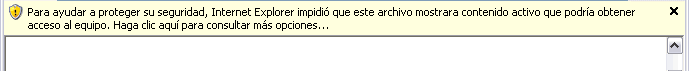 Advertencia de contenido activo