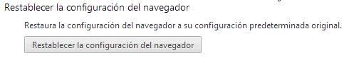 restablecer configuración