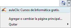 Desplegable de Inicio