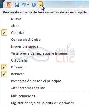 Personalizar barra