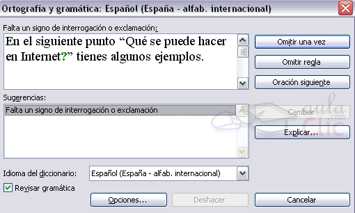 Ejemplo gramatical