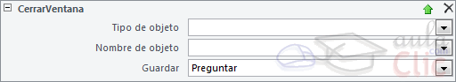 CerrarVentana - Par&aacute;metros