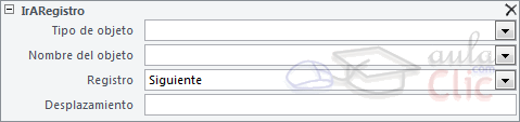 IrARegistro - Par&aacute;metros