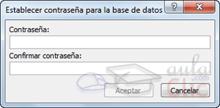 Establecer contrase&ntilde;a