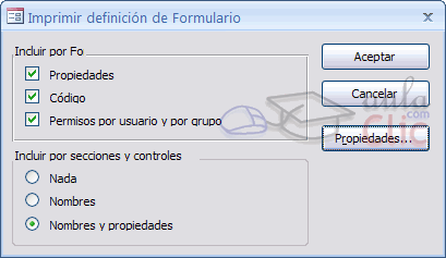 Imprimir definici&oacute;n de formulario