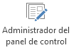 Bot&oacute;n Administrador del panel de control