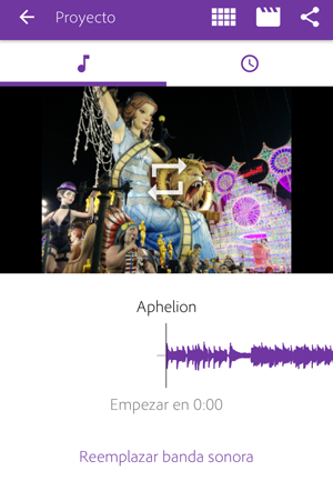 Proyecto autom&aacute;tico en Premiere Clip