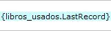 {libros_usados.LastRecord}