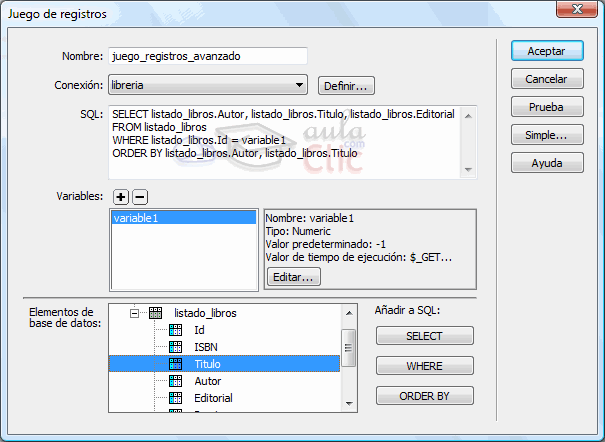 Juego de Registros avanzado