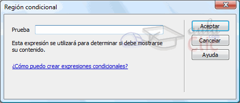 Regi&oacute;n condicional