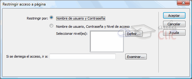 Restringir Acceso a pagina