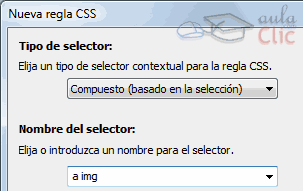 Selector Compuesto, nombre a img