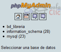 bases de datos en phpMyAdmin