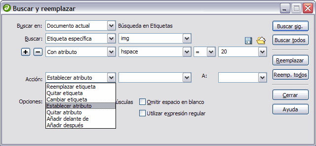 Busqueda avanzada de etiquetas