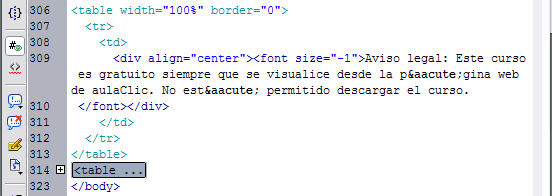 contraer c&oacute;digo