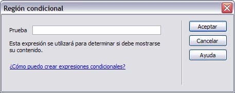 Regi&oacute;n condicional