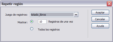 Repetir regi&oacute;n