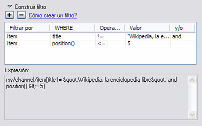 Repetir Región con do filtros