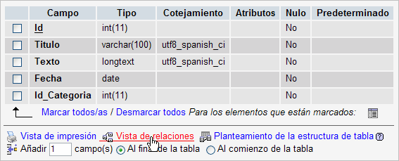 Enlace a Vista de Relaciones