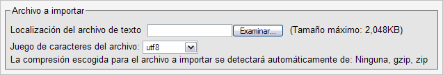 Importando desde phpMyAdmin