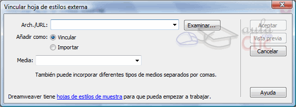 Adjuntar hoja de estilos