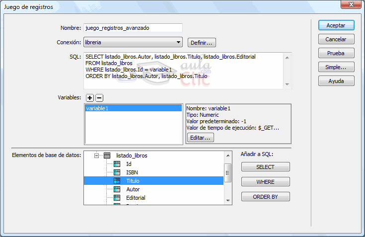 Juego de Registros avanzado