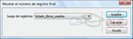 Mostrar Recuento de Registros