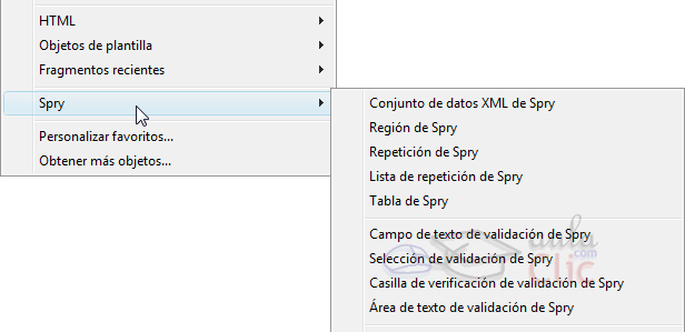 Spry >> Formularios