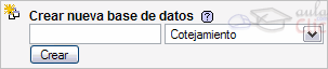 crear una base de datos