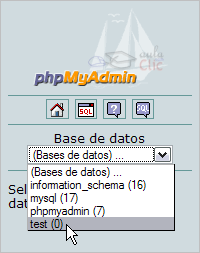 bases de datos en phpMyAdmin