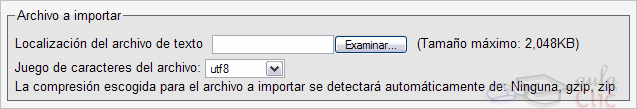 Importando desde phpMyAdmin