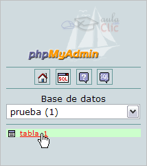 Seleccionando una tabla