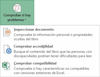 Comprobar errores - Preparar para compartir
