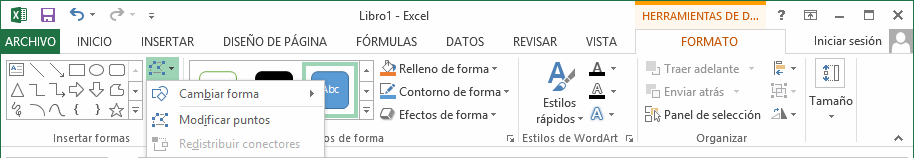 Barra de Formato (formas)