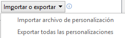 Importar o exportar entorno