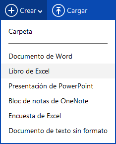 tipos de documentos OneDrive