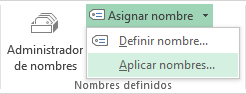 Aplicar nombre