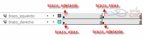 brazo adelante