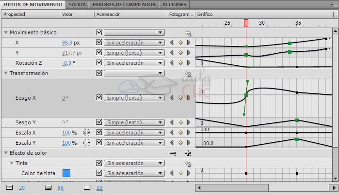 Editor de movimiento