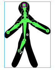 Esqueleto en una forma