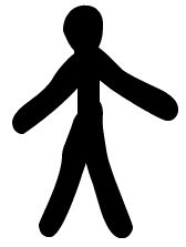 Esqueleto en una forma