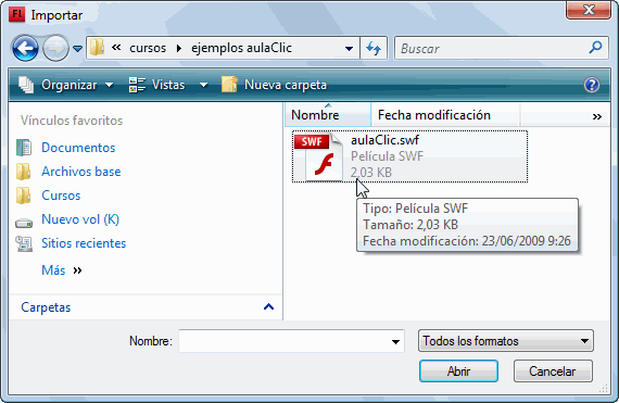 Importar SWF