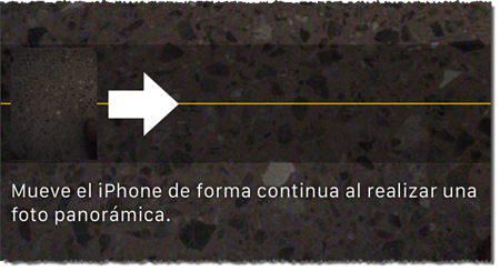 Foto panoramica en iPhone