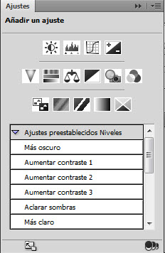 ajustes preestablecidos