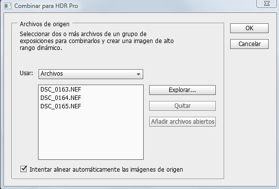 Combinar Para HDR Pro