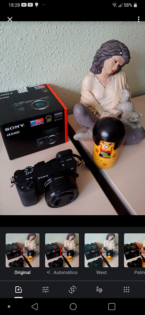 Editar: filtros en Android