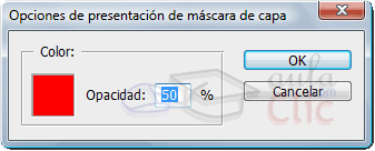 Opciones de m&aacute;scara de capa