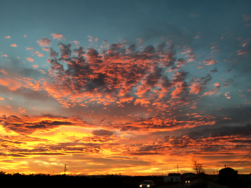 Puesta de sol espectacular